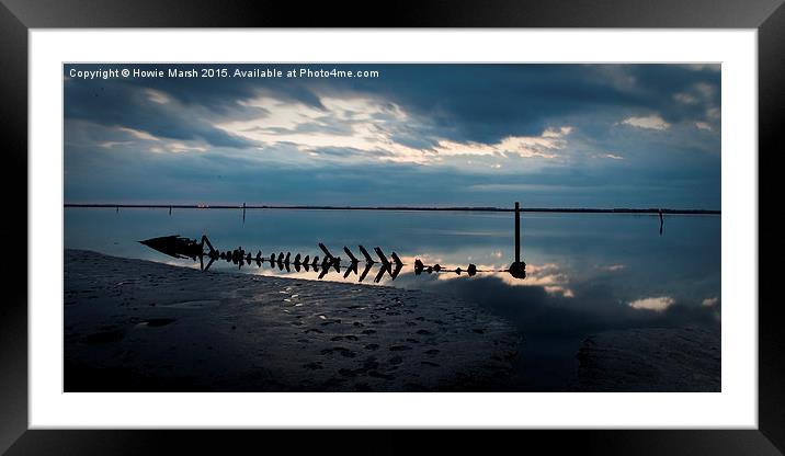  Reflective at Breydon Water Framed Mounted Print by Howie Marsh