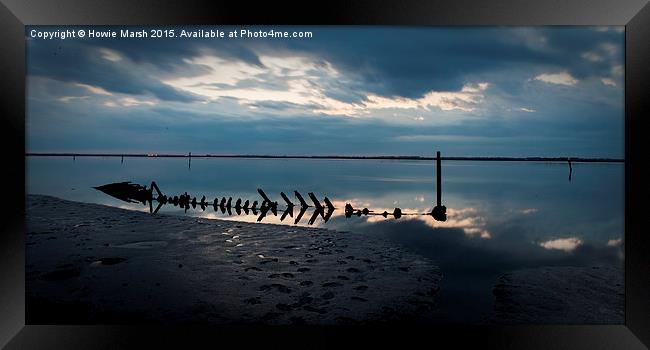  Reflective at Breydon Water Framed Print by Howie Marsh