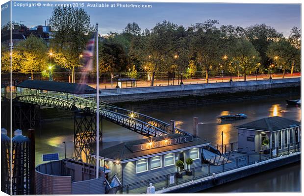  Cadogan pier embankment early light Canvas Print by mike cooper