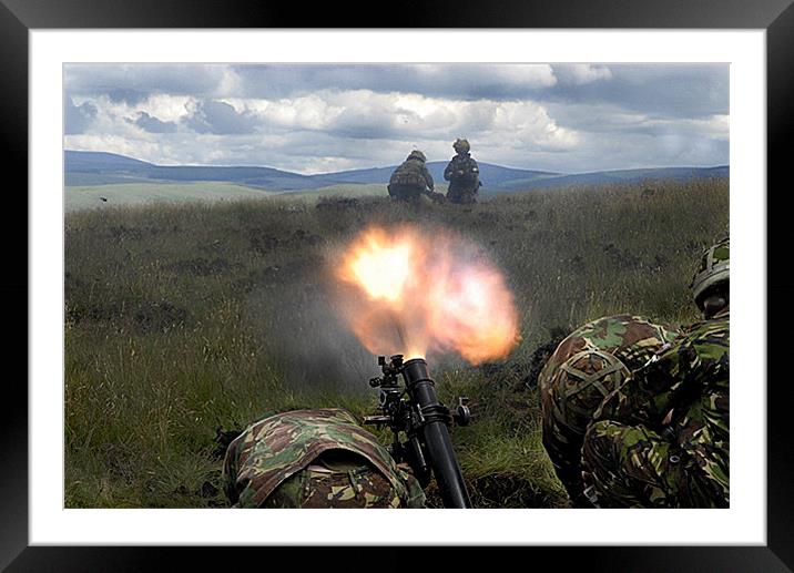 A firepower demo Framed Mounted Print by mick gibbons