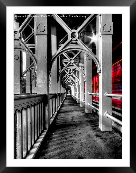 High Level Express Framed Mounted Print by Alexander Perry