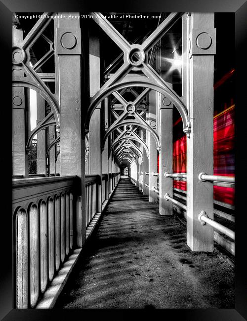  High Level Express Framed Print by Alexander Perry