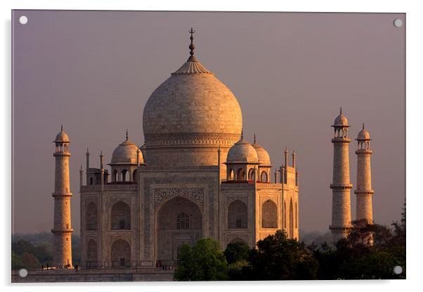  Taj Mahal Sunset   Acrylic by Aidan Moran