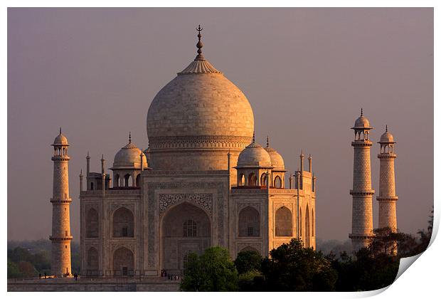  Taj Mahal Sunset   Print by Aidan Moran