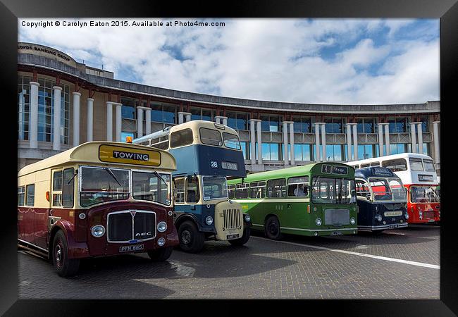  Vintage Bus Rally, Bristol Framed Print by Carolyn Eaton