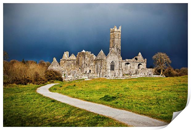 Quin Abbey Print by Peter Jarvis