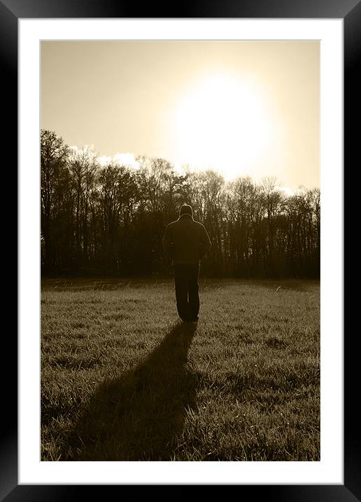 Walk into Winter Sun Framed Mounted Print by Jessica Poole