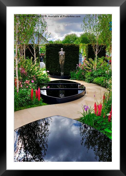RHS Chelsea Breakthrough Breast Cancer Garden Framed Mounted Print by Chris Day