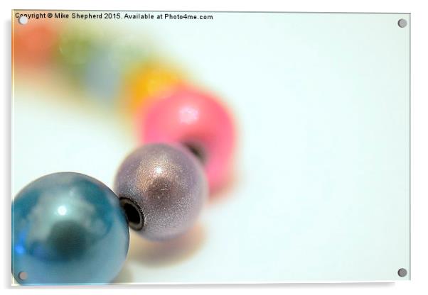  Pastel Beads Acrylic by Mike Shepherd