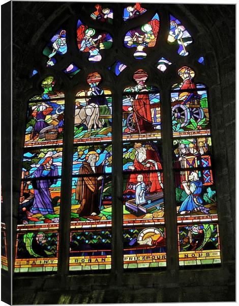  Stained Glass  Canvas Print by Irina Walker