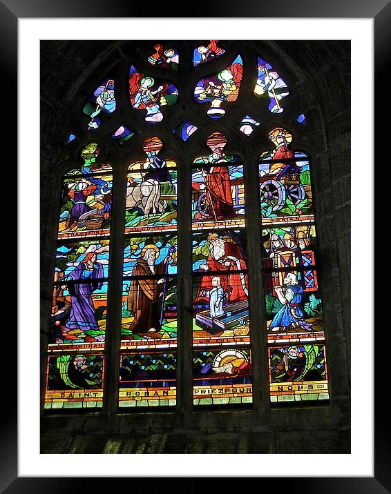  Stained Glass  Framed Mounted Print by Irina Walker