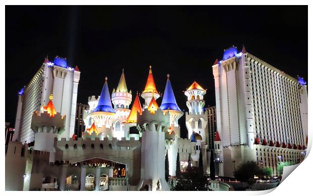  Excalibur Hotel Las Vegas Print by Andy Smith