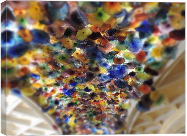  Bellagio Lobby ceiling Canvas Print by Andy Smith