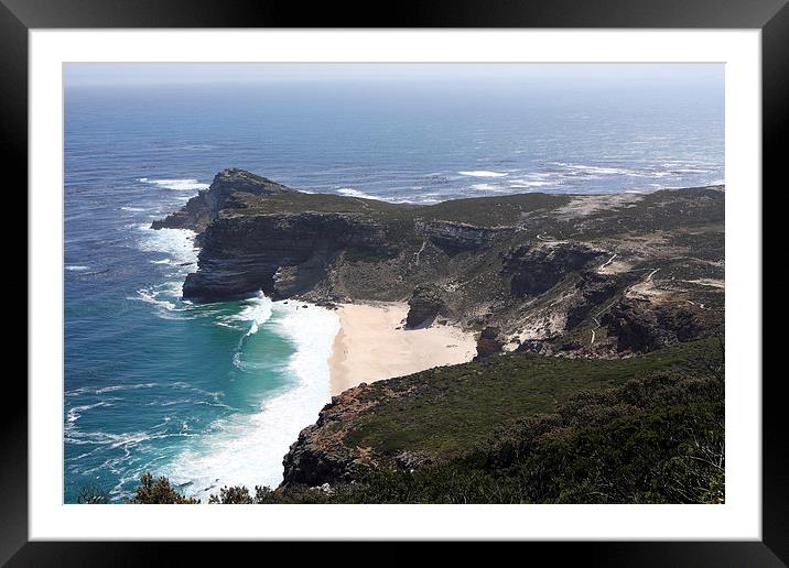  Cape Of Good Hope Coastline South Africa Framed Mounted Print by Aidan Moran