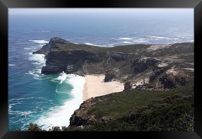  Cape Of Good Hope Coastline South Africa Framed Print by Aidan Moran