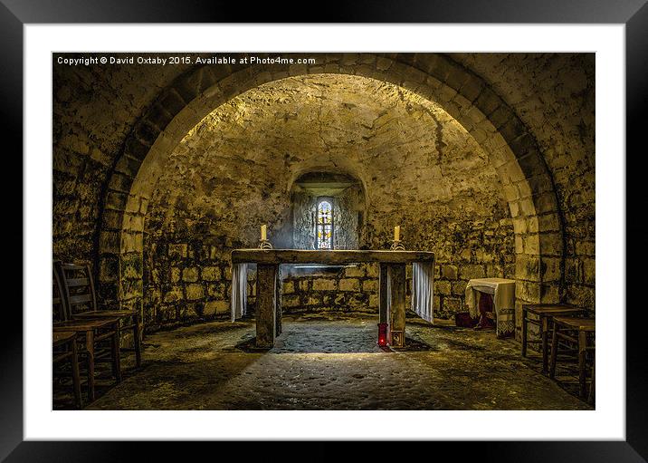  Lastingham Crypt Framed Mounted Print by David Oxtaby  ARPS