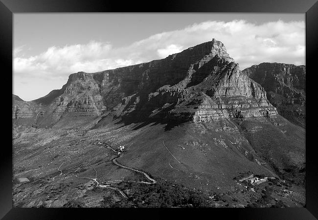  Table Mountain Cape Town Framed Print by Aidan Moran