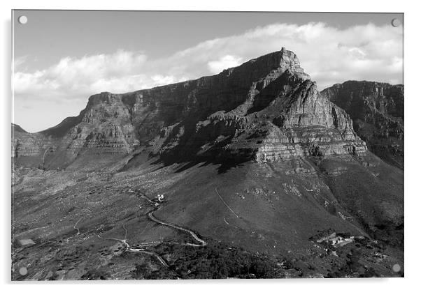  Table Mountain Cape Town Acrylic by Aidan Moran