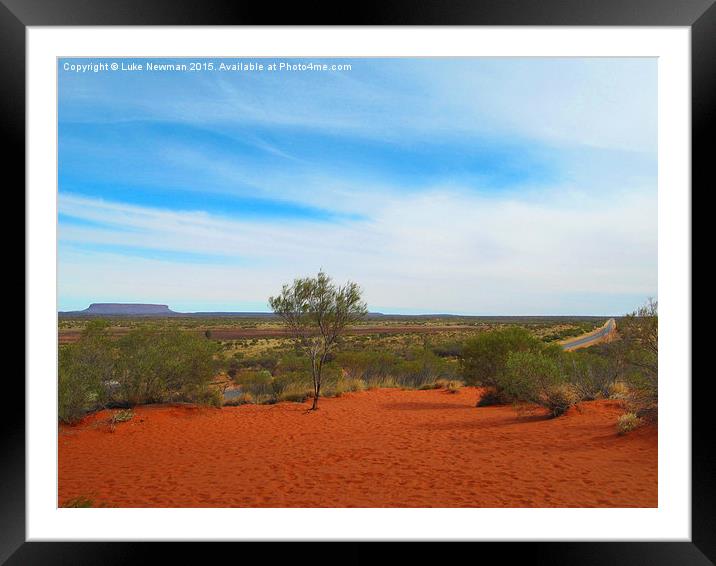  Australian Outback Framed Mounted Print by Luke Newman