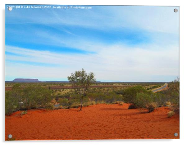  Australian Outback Acrylic by Luke Newman