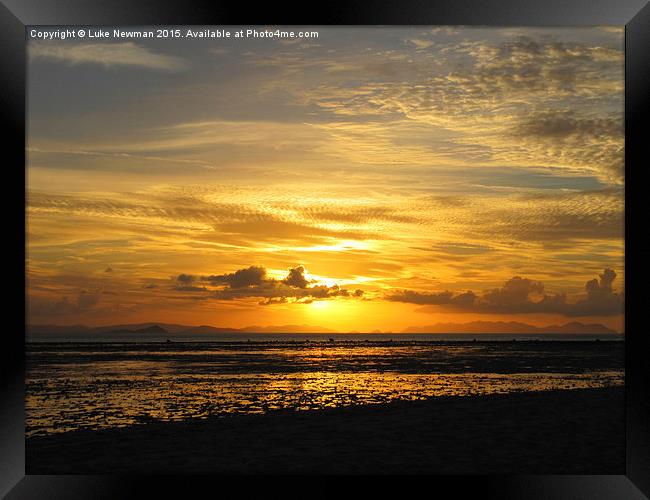  Whitsunday Sunset 3 Framed Print by Luke Newman