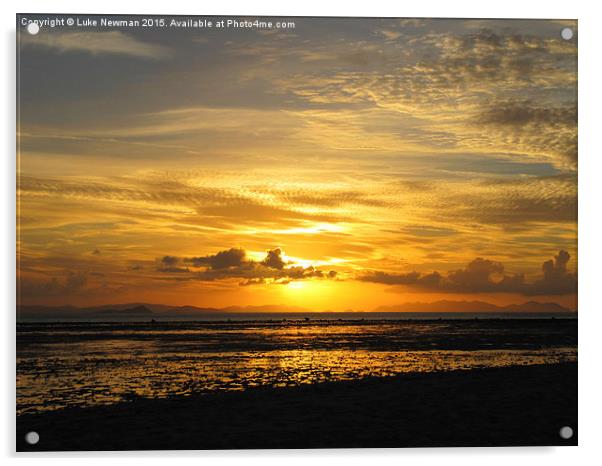  Whitsunday Sunset 3 Acrylic by Luke Newman
