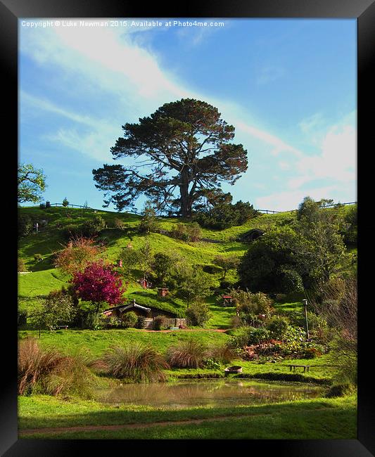  Hobbiton, The Shire Framed Print by Luke Newman
