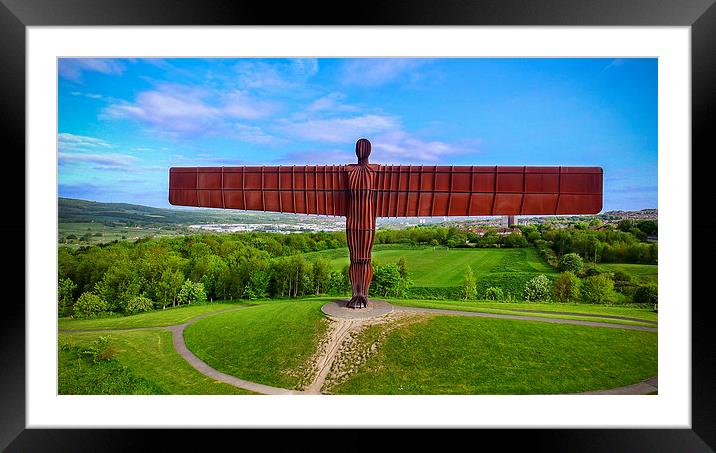 Angel of the north Framed Mounted Print by Kevin Tate