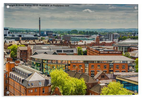  Nottingham Skyline Acrylic by Brian Garner