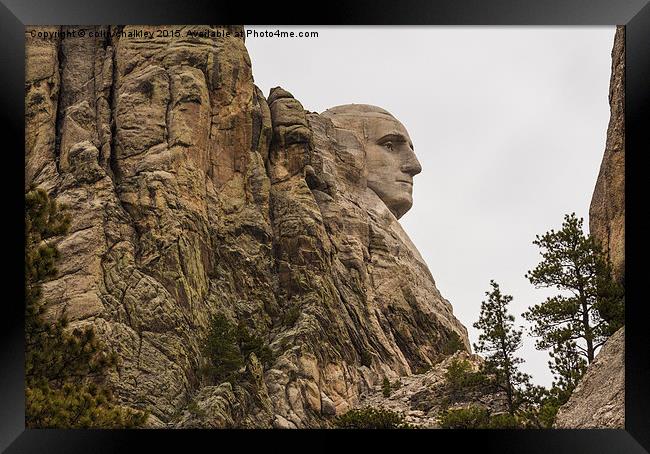 Mount Rushmore National Memorial Framed Print by colin chalkley