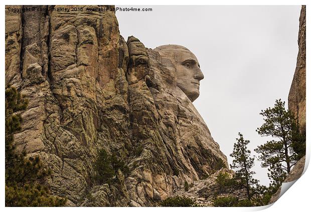 Mount Rushmore National Memorial Print by colin chalkley