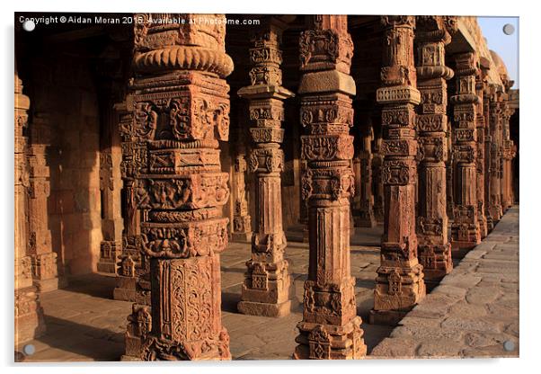  Decorative Pillars Qutab Minar  Acrylic by Aidan Moran