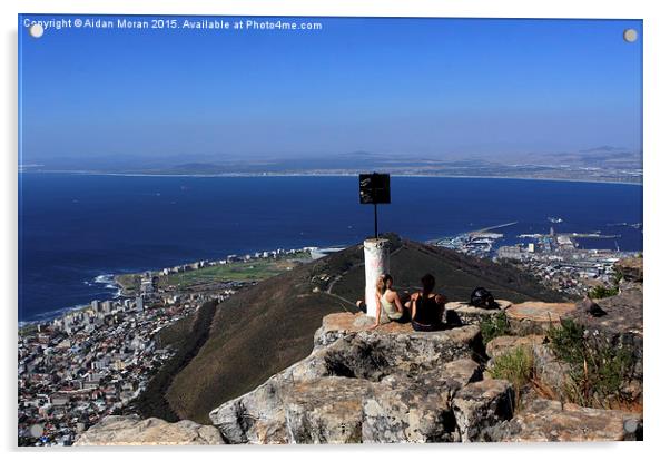  Lions Head View Cape Town Acrylic by Aidan Moran