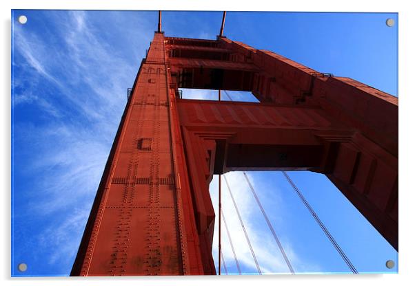  Golden Gate Tower  Acrylic by Aidan Moran