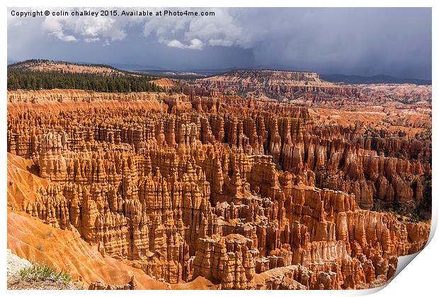  Bryce Canyon National Park Print by colin chalkley