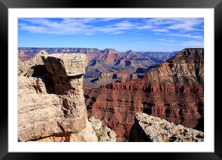  Grand Canyon, South Rim View  Framed Mounted Print by Aidan Moran