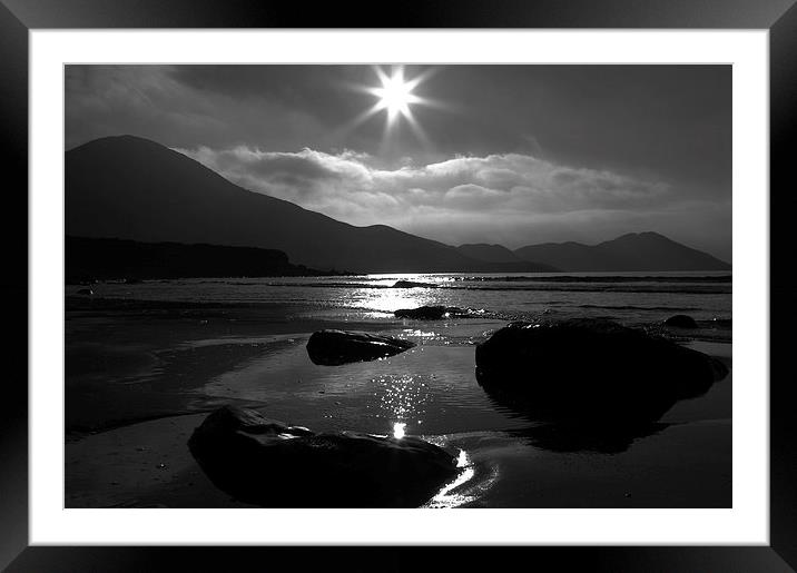  Setting Sun Star  Framed Mounted Print by Aidan Moran