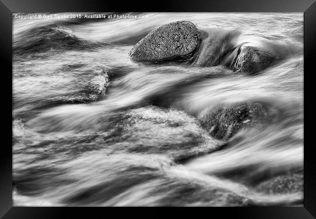  Lava Rock Flow Framed Print by Gail Sparks