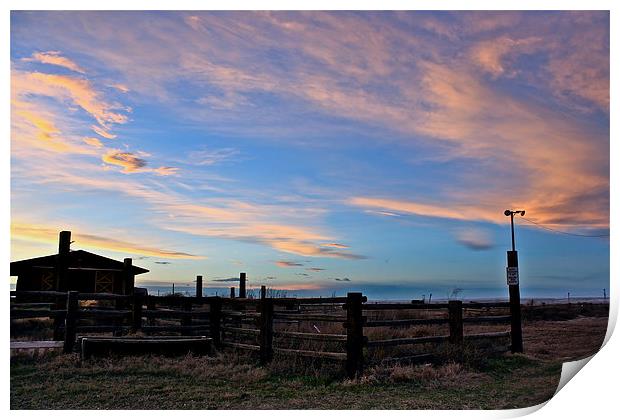  Western Skies Print by Irina Walker