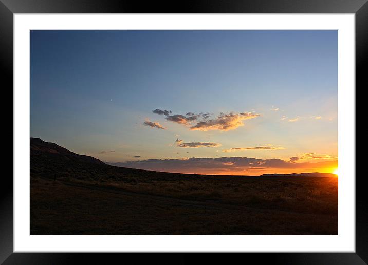 Sunset at Hart Mountain  Framed Mounted Print by Irina Walker