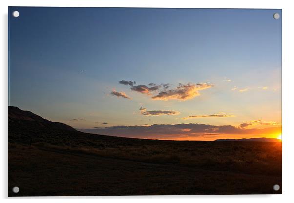 Sunset at Hart Mountain  Acrylic by Irina Walker
