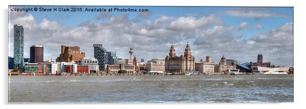  Liverpool's Iconic Waterfront Acrylic by Steve H Clark