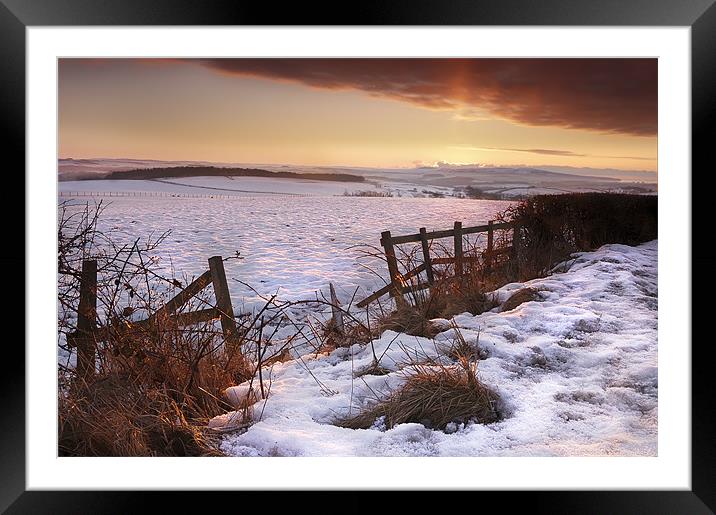 Winter Sunrise Framed Mounted Print by John Boyle