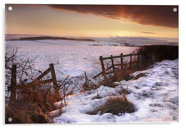 Winter Sunrise Acrylic by John Boyle