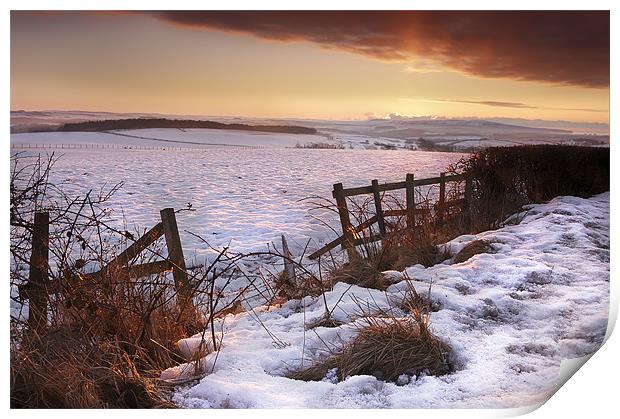 Winter Sunrise Print by John Boyle