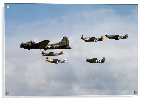 Sally B Anniversary Fly Past Acrylic by J Biggadike