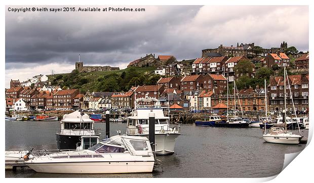  Whitby Harbour  Print by keith sayer