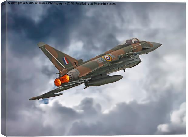 The Battle Of Britain Typhoon  Canvas Print by Colin Williams Photography