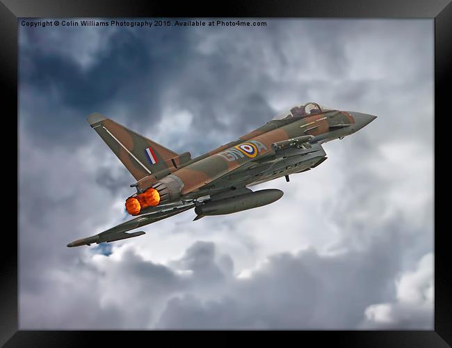 The Battle Of Britain Typhoon  Framed Print by Colin Williams Photography