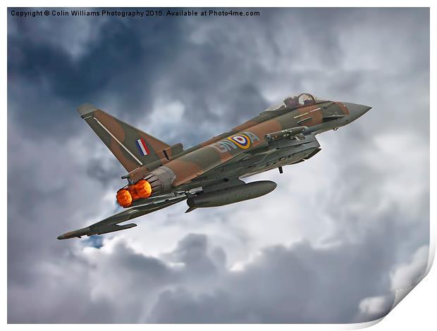 The Battle Of Britain Typhoon  Print by Colin Williams Photography